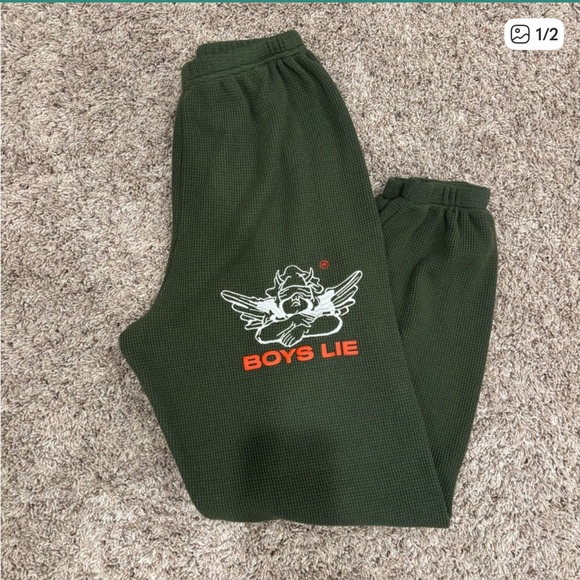 Boys Lie Pants - Boys Lie Dark Green Joggers